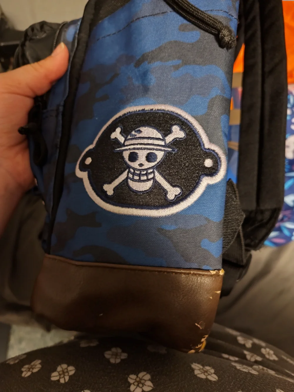 Onepiece Black & Blue Camouflage Travel Backpack